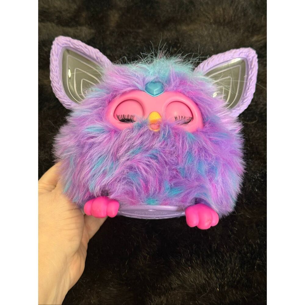 Furby Interactive Toy 2023 Works Great Hasbro Purple Tie Dye Preowned